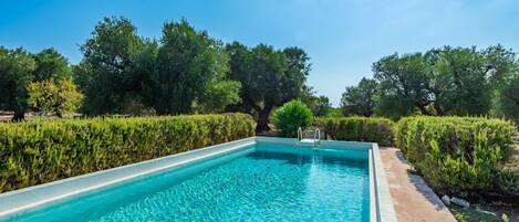 A heated pool