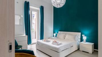 2 bedrooms, bed sheets