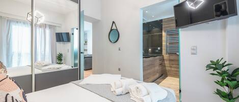 Apartamento Confort, vistas a la ciudad | 1 dormitorio, escritorio, tabla de planchar con plancha y wifi gratis