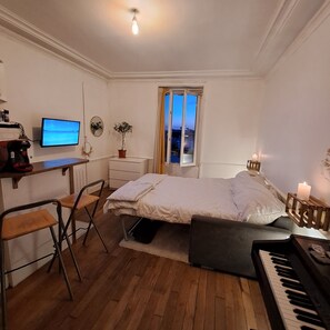 1 soverom og sengetøy