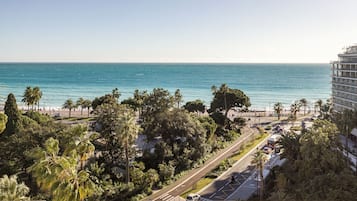 Quarto executivo, vista para o mar | Terraço/pátio