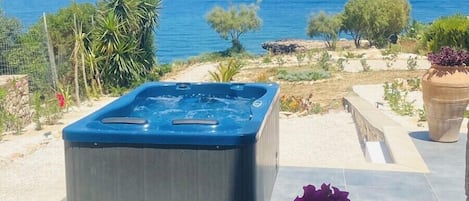 Luxury Villa, 3 Bedrooms, Sea View | Terrace/patio