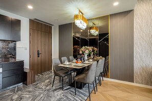 Royal Apartment, City View | Living area - Lumiere Riverside Condo and Suite KHC (Ho Chi Minh City)