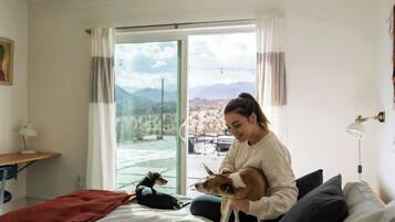 2 bedrooms, iron/ironing board, travel crib, WiFi