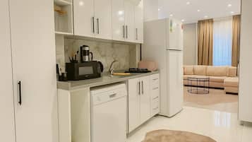 Deluxe-Apartment, 1 Schlafzimmer, 2 Bäder, Gartenblick