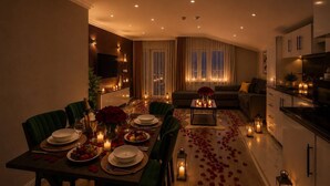 Design Apartment, 2 Bedrooms, Kitchen, Garden View | Cadar kapas Mesir, peralatan tempat tidur premium, gebar bulu kapas 