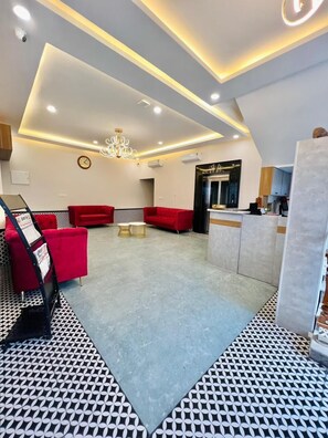 Sitteområde i lobbyen