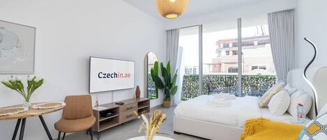 Studio Classic - balkong | Individuell inredning, strykjärn/strykbräda, barnsängar och extrasängar