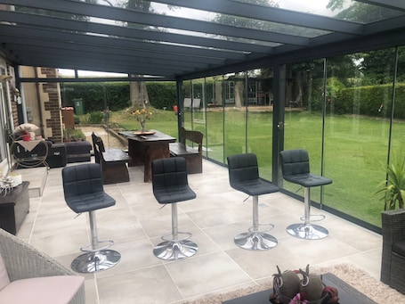 Terrace/patio. Entire guest suite with gated property