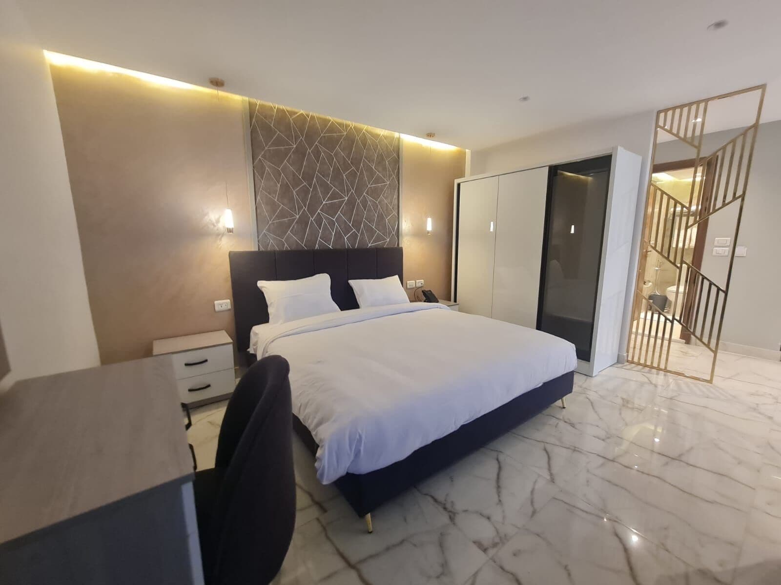 Egyptian cotton sheets, premium bedding, down duvets, memory-foam beds