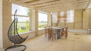 Standard Villa, Multiple Bedrooms (Podere La Rimunda Otranto Garden And) | Outdoor dining