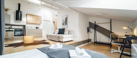 1 chambre, fer et planche Ă repasser, Wi-Fi, literie fournie