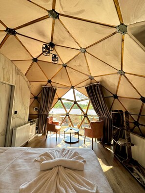 1 bedroom, desk, laptop workspace, soundproofing - MAS KAZDAĞI GLAMPİNG (Edremit)