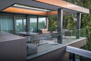 Luxury Ρετιρέ, μπανιέρα με υδρομασάζ | Μπαλκόνι