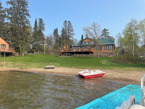 Charming resort with new beds and great swimming beach Wirt Mn 