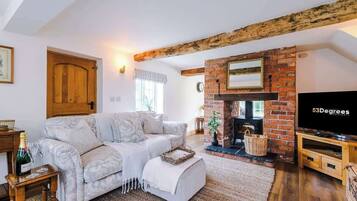 TV, fireplace, offices