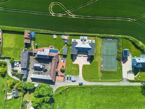 Aerial view - Stable Cottage- North East Escapes (Bamburgh)