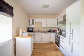 Cottage | Private kitchen | Electric kettle, paper towels - Stewards Cottage - North East Escapes (Bamburgh)