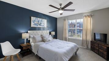 3 slaapkamers, een bureau, reisbedje, gratis wifi