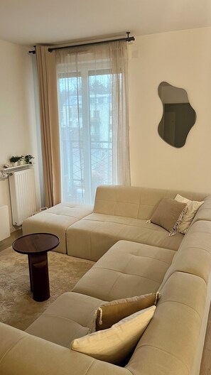 Smart TV, books, music library, stereo