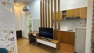 Appartement Tradition, 1 chambre | Cuisine privée | Réfrigérateur, plaque de cuisson, cuiseur de riz