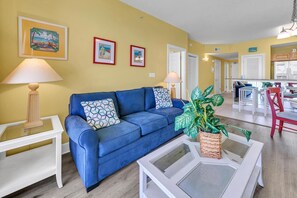 Condo, 1 King Bed with Sofa bed (Sunrise Beach 2107) | Living area - Sunrise Beach 2107 (Panama City Beach)