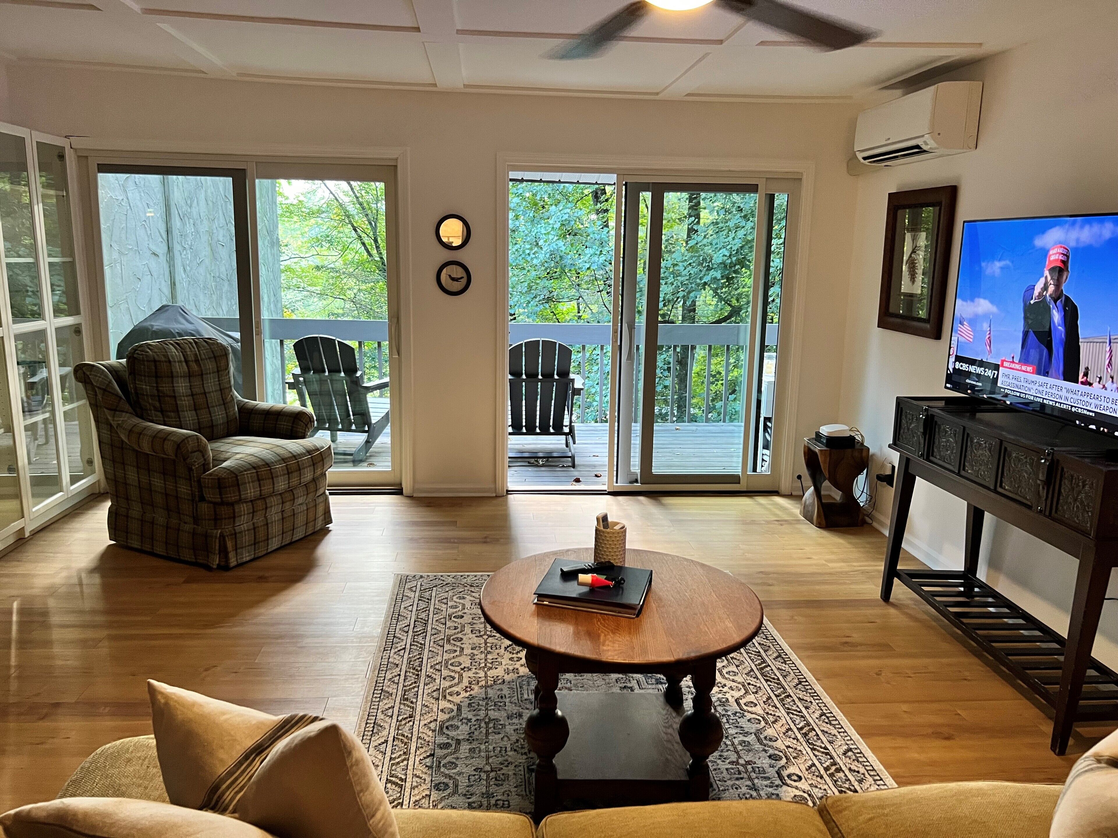 TV connectée, cheminée