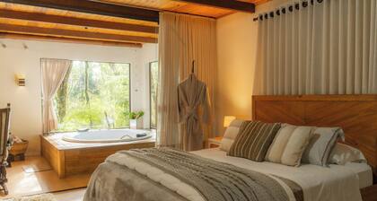 Country house in Serra Hidro and Fireplace