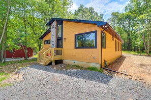 Exterior - Private Hot Tub: Charming Poconos Cabin! (Albrightsville)