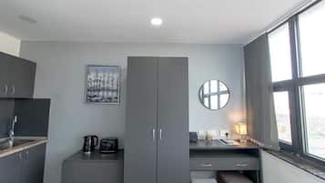 Apartment | Private kitchen | Fridge, microwave, oven, stovetop