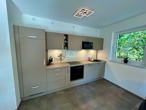 Microwave, stovetop, dishwasher