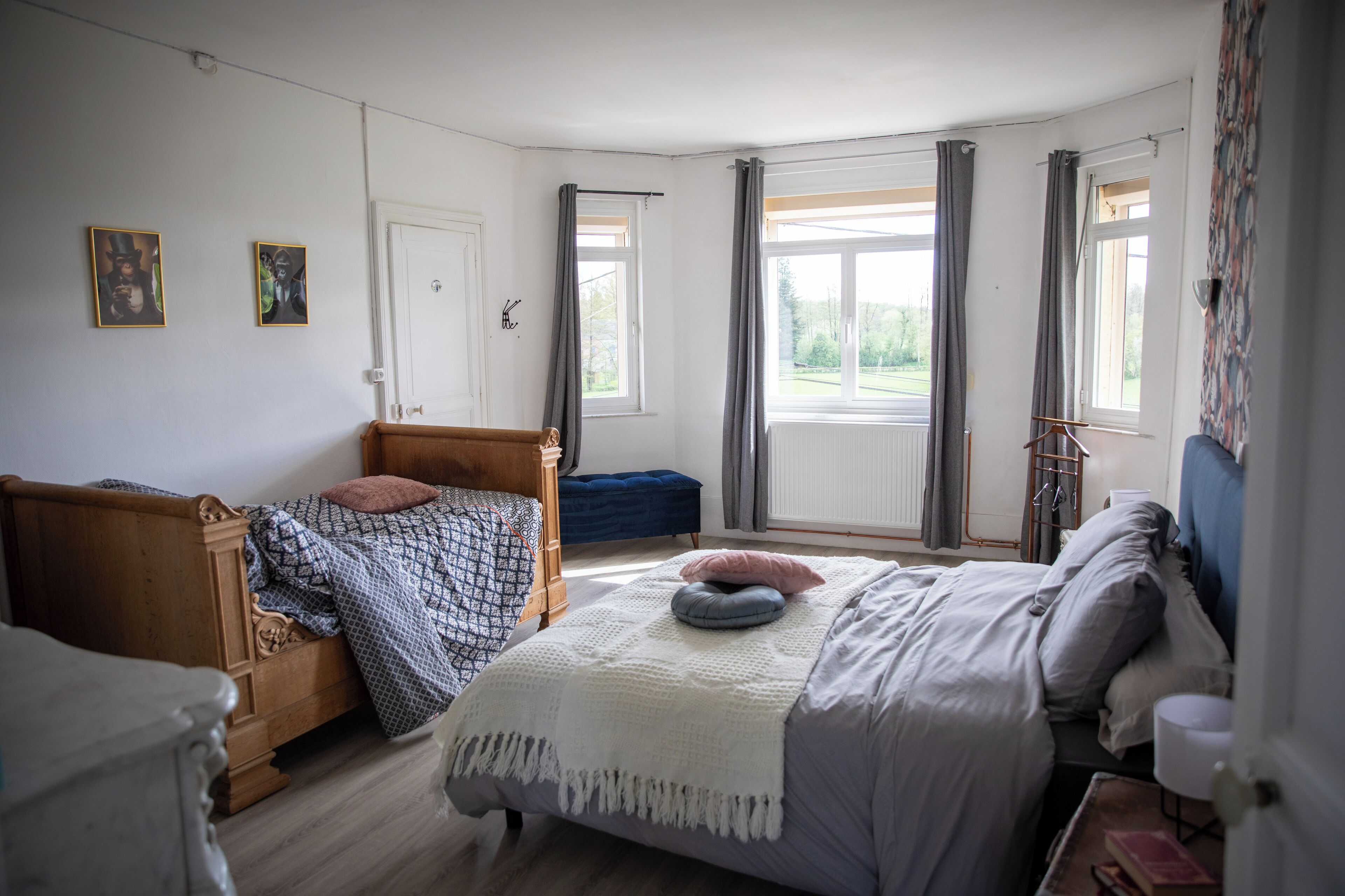 4 chambres, fer et planche à repasser, lit parapluie, Wi-Fi