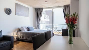 Estudio, balcón (4.3) | 1 dormitorio, ropa de cama de alta calidad, edredones de plumas