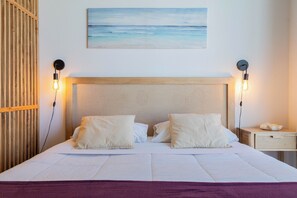 Studio, parveke, kaupunkinäköala (5.3) | Ylelliset vuodevaatteet, untuvapeitot, pillowtop-patjalliset sängyt