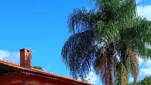 A two-story brick house with a red-tiled roof, a covered porch, and a well-maintained lawn. - Haras Di Cellius (Bage)