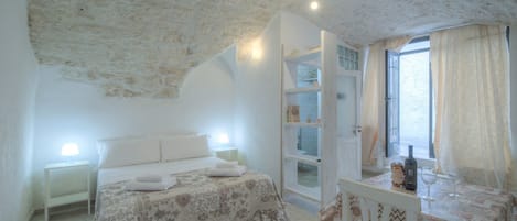 1 bedroom, iron/ironing board, travel crib, bed sheets