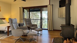Deluxe Double Room, 1 Queen Bed, Balcony, Mountain View | Living area - Heaven in the Hills (Reesville)