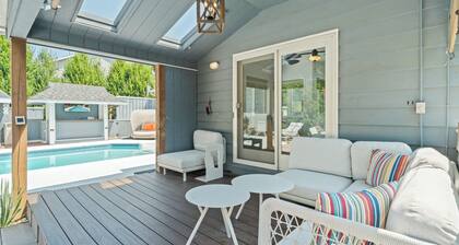 Heated Saltwater Pool |Outdoor Kitchen, Bar & TV |Poolside Seating |Gas Fireplace |Near Downtown