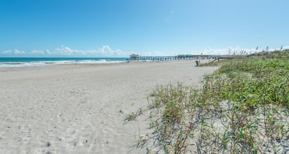 Ground Floor Family Beach Escape – Pool, Patio & Walk to the Pier!
