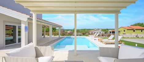 Una piscina riscaldata