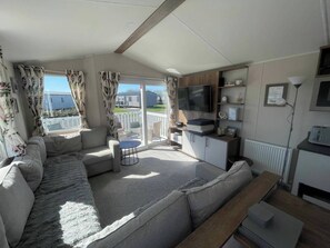 TV, DVD player, stereo