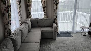 TV, DVD player, stereo