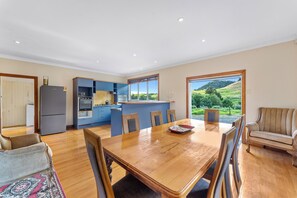 Dining - Eco friendly Mountain Villa  (Maungaturoto)