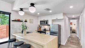 House, Multiple Beds, Patio, Garden View (Palm Paradise Getaway) | Private kitchen | Coffee/tea maker