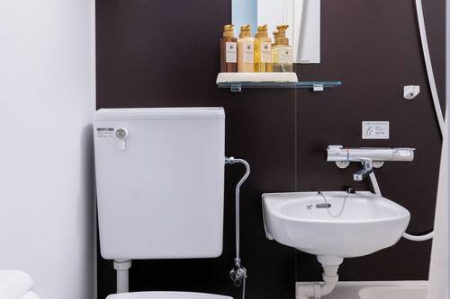 Standaard eenpersoonskamer, 1 twijfelaar, niet-roken | Badkamer | Een bad/douchecombinatie, gratis toiletartikelen, een haardroger