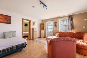 1 makuuhuone, silitysrauta/-lauta, ilmainen Wi-Fi, vuodevaatteet