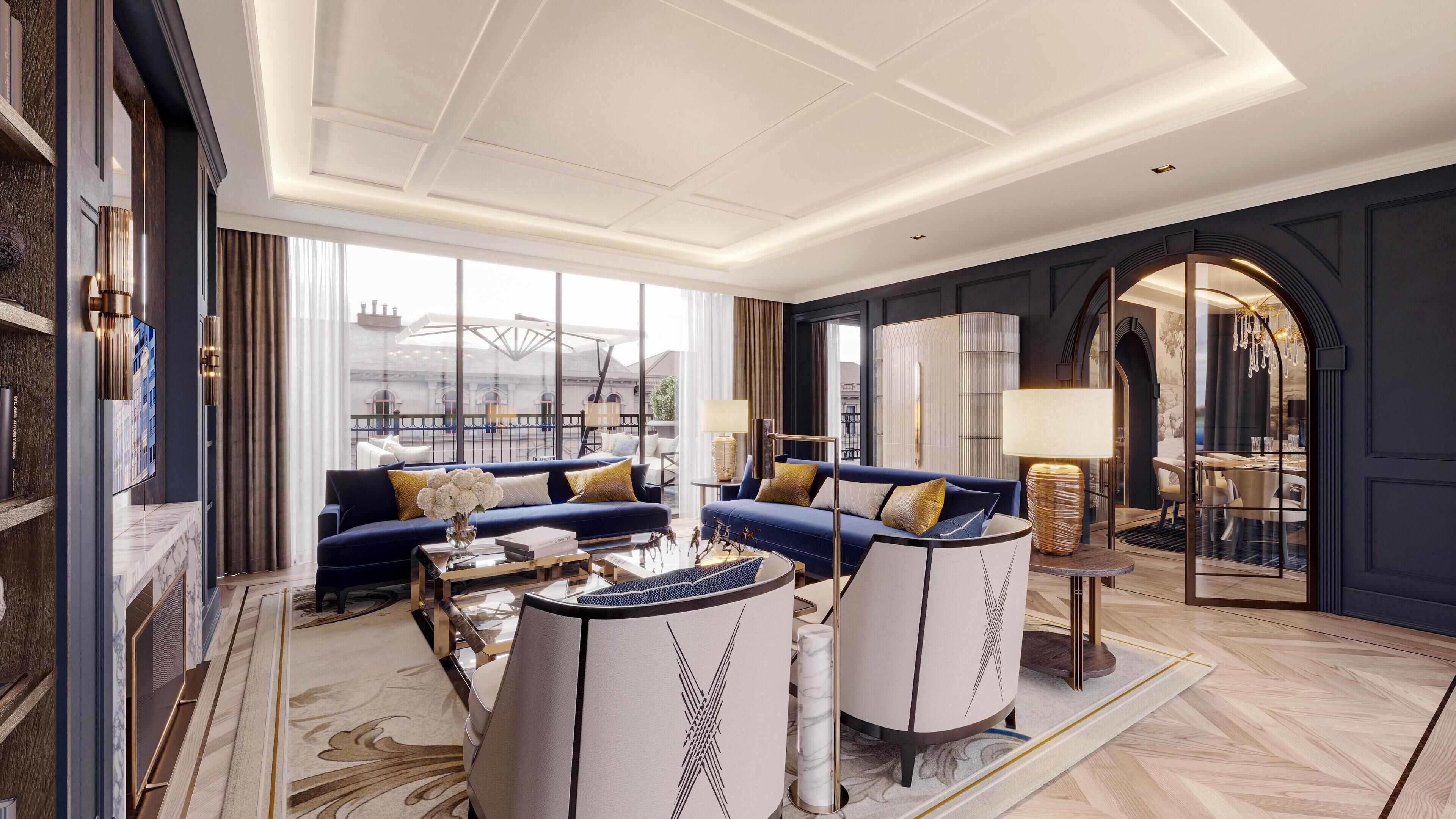 Sábanas italianas Frette, ropa de cama de alta calidad y minibar 