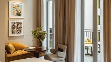 Draps italiens Frette, literie de qualité supérieure, minibar