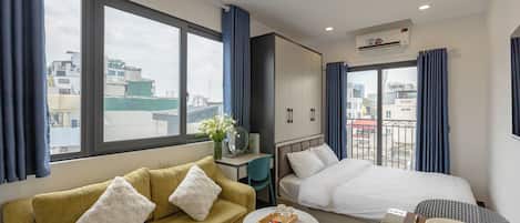 Studio Suite, City View | 1 bedroom, Egyptian cotton sheets, premium bedding, down comforters