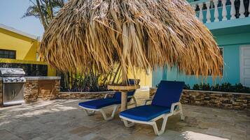 Departamento, 1 habitación, patio, vista al jardín | Área de parrilladas y picnic